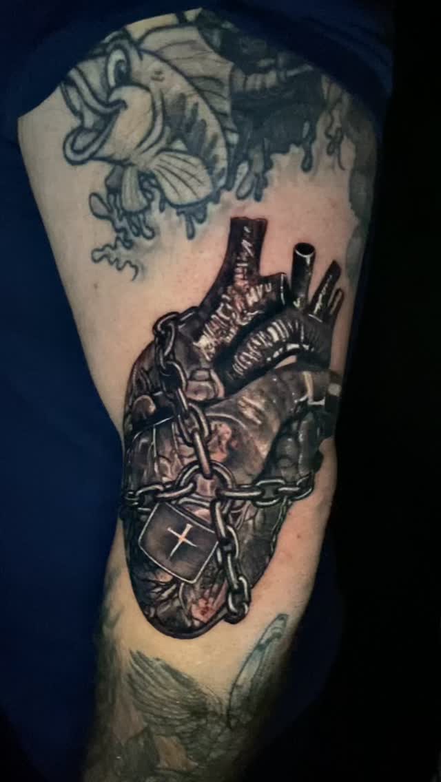 Video by Elvis Lee Martin on July 08, 2026. May be an illustration of one or more people, tattoo, heart, stethoscope, skull and text.