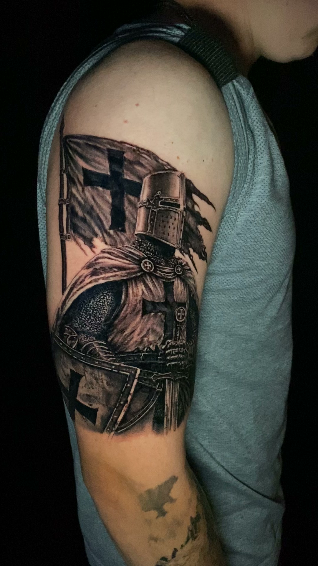 Video by Elvis Lee Martin on August 03, 2026. May be an image of one or more people, tattoo, eagle, skull and text.